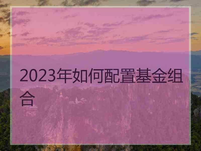 2023年如何配置基金组合