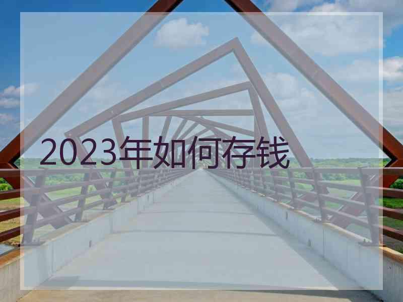 2023年如何存钱