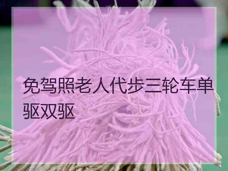 免驾照老人代步三轮车单驱双驱