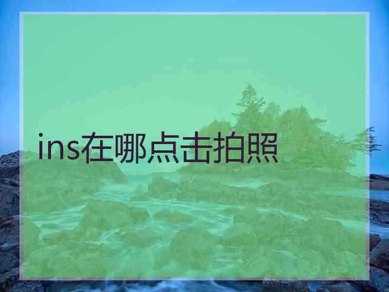 ins在哪点击拍照