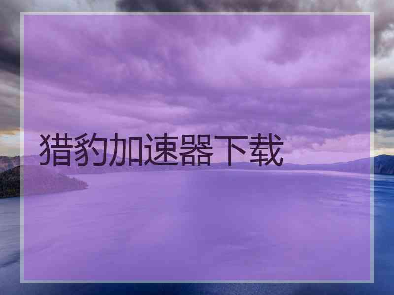 猎豹加速器下载