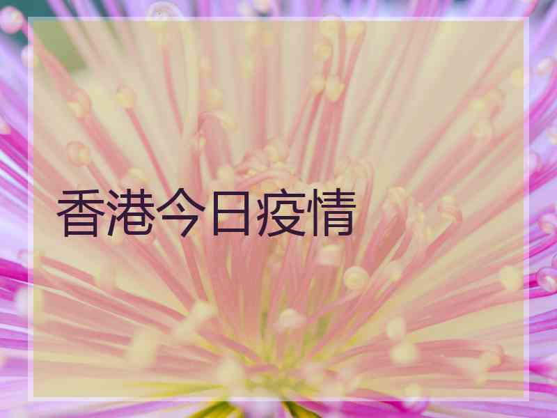 香港今日疫情